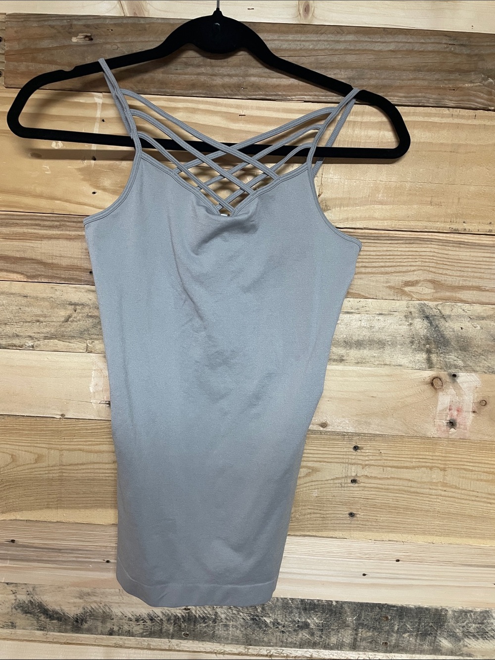 Yelete size one size gray tank